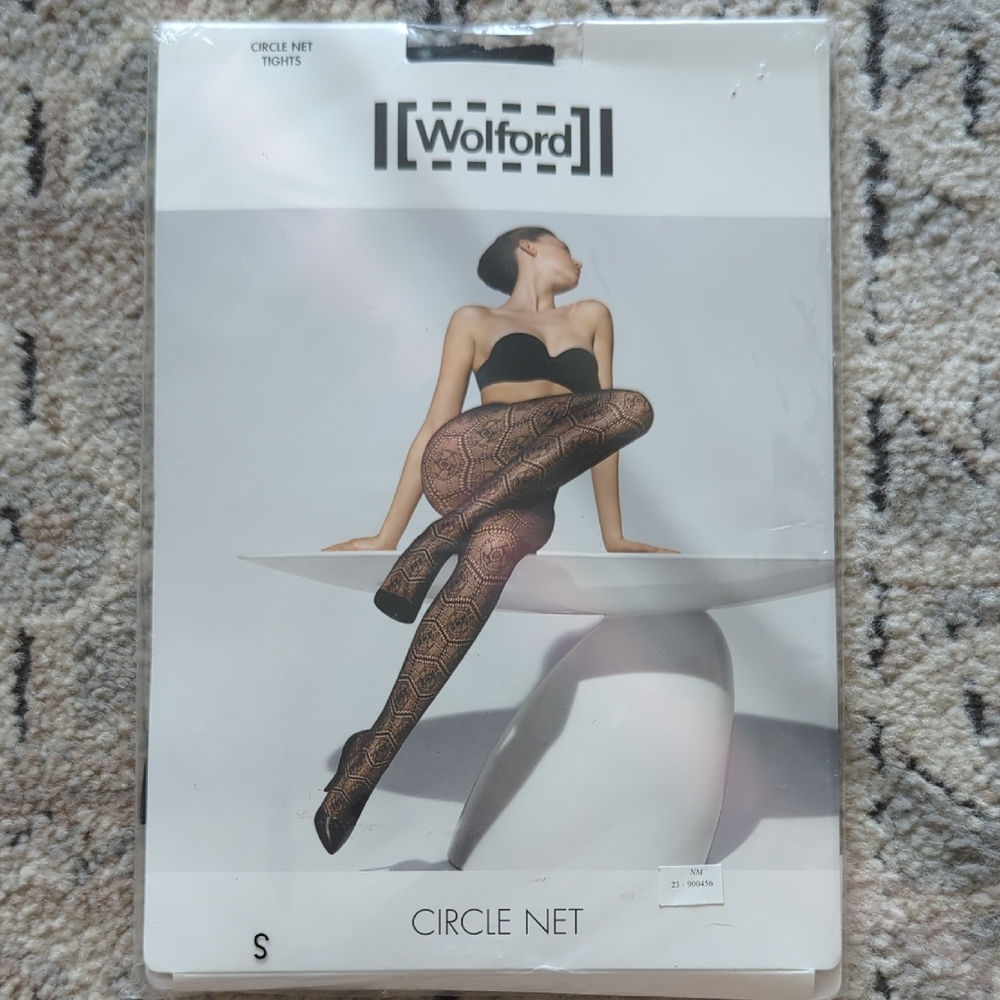 Wolford Circle Net Tights Sz Small